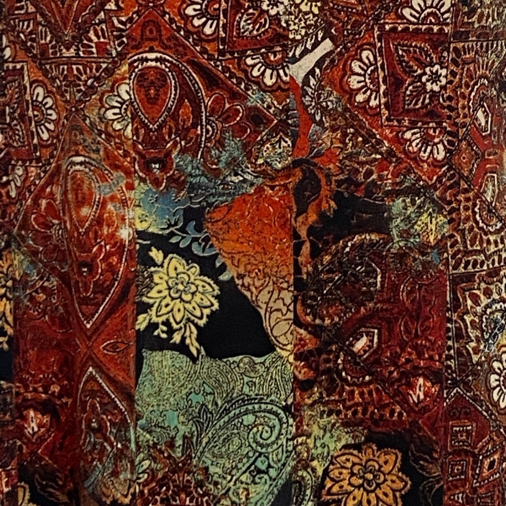 Connected Apparel Multicolor Patchwork Dress - image 3